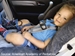 Child Safety Seat Program - Rear-facing car seat with child belted-in