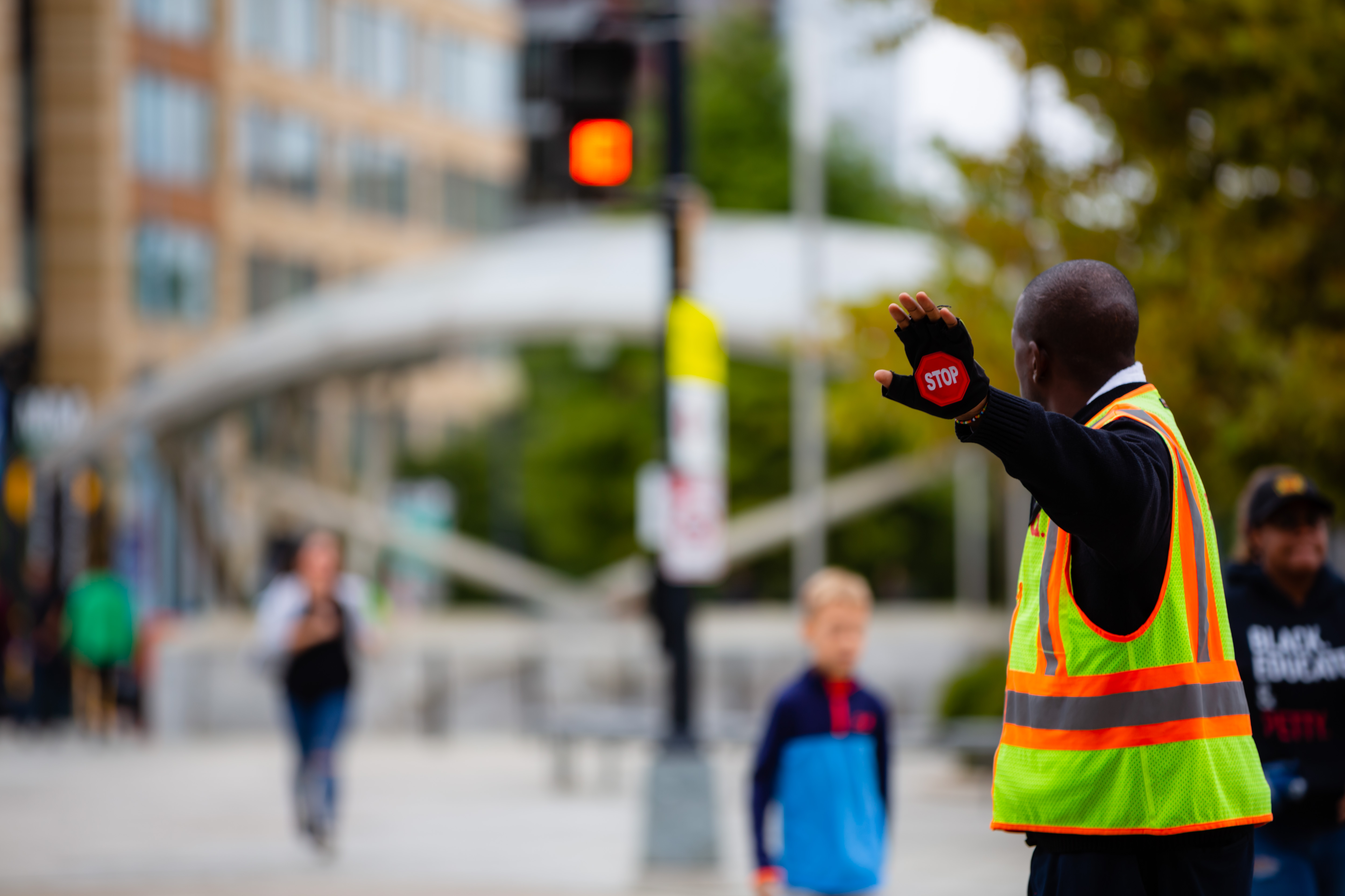 DC School Crossing Guard at work