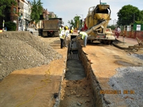 Adams Morgan Streetscape Project constriction scene