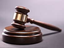 Bicycle Laws - wooden gavel and round sounder