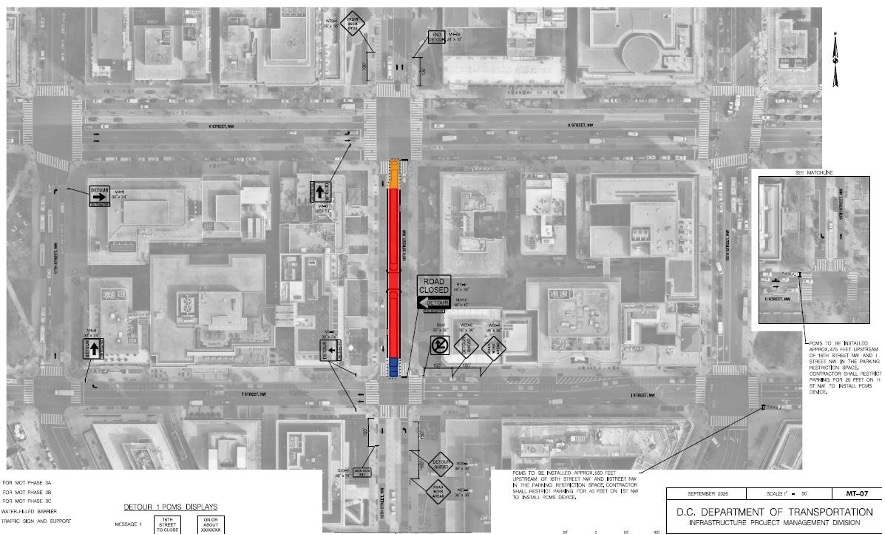 Phase 1 Detour - 16th Street NW