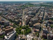 aerial view of Dupont Circle 