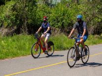 bikers on the Anacostia River Trail