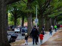 Children walking to school