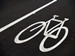 Bike Lanes - bike lane symbol painted on asphalt street